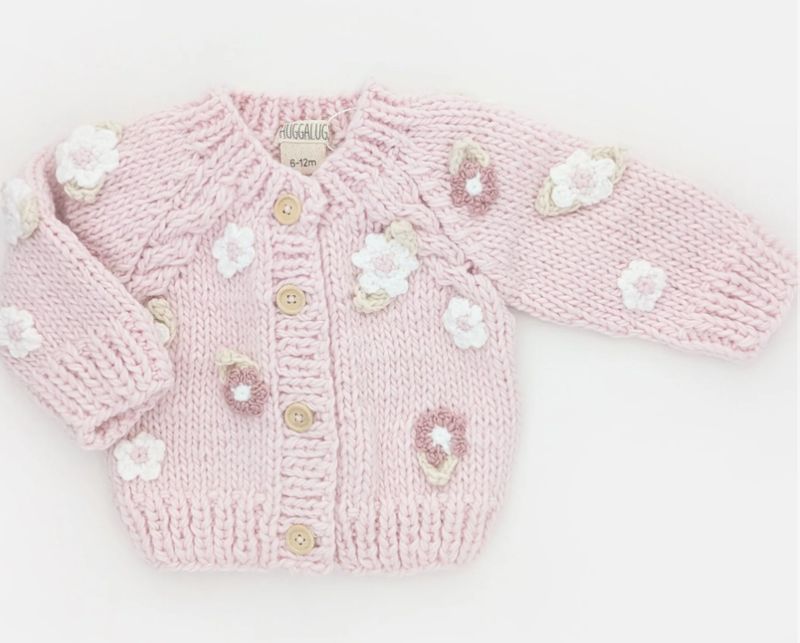 Huggalug Flower Cardigan