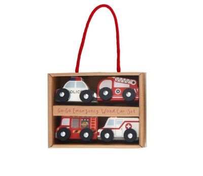 Mud Pie Wood Car Set