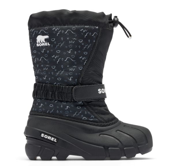 Sorel Flurry Boot, Color: Black Print, Size: 8