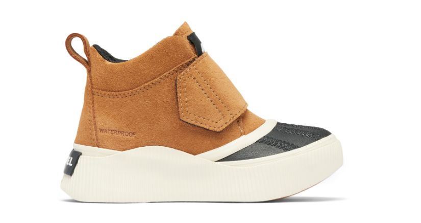 Sorel Children’s Out N About Strap, Color: Taffy black, Size: 8