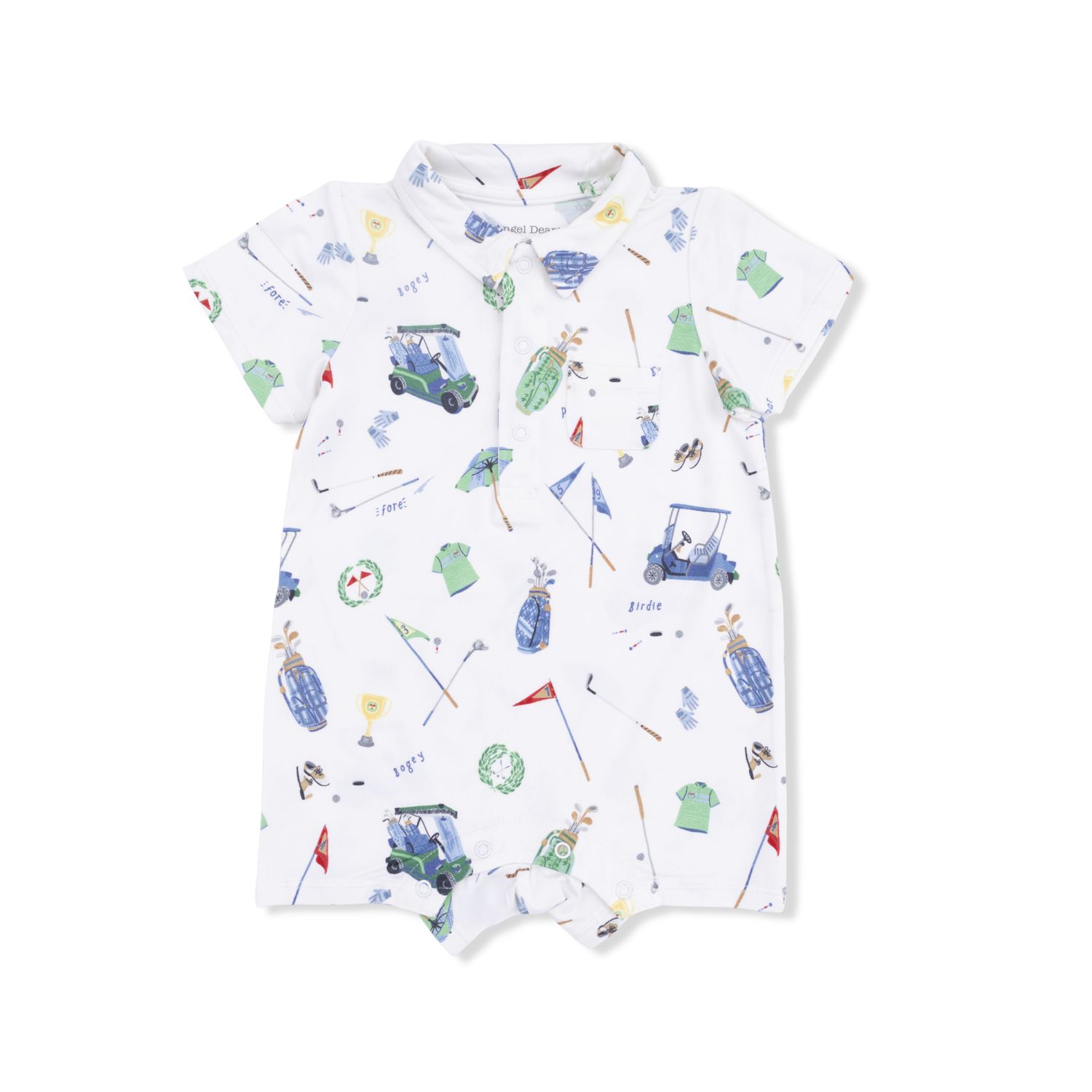 Angel Dear Golf Things - Polo Shortie, Color: IVORY, Size: 3-6M