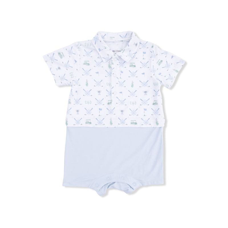 Golf Trellis Blue - Short Playsuit
