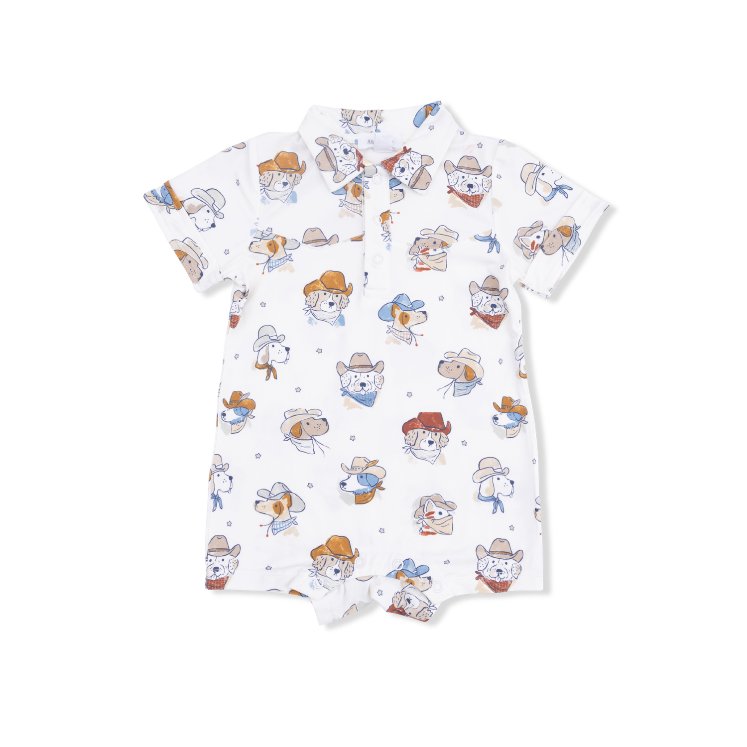 Angel Dear Cowdogs - Cowboy Shortie, Color: BEIGE, Size: 3-6M