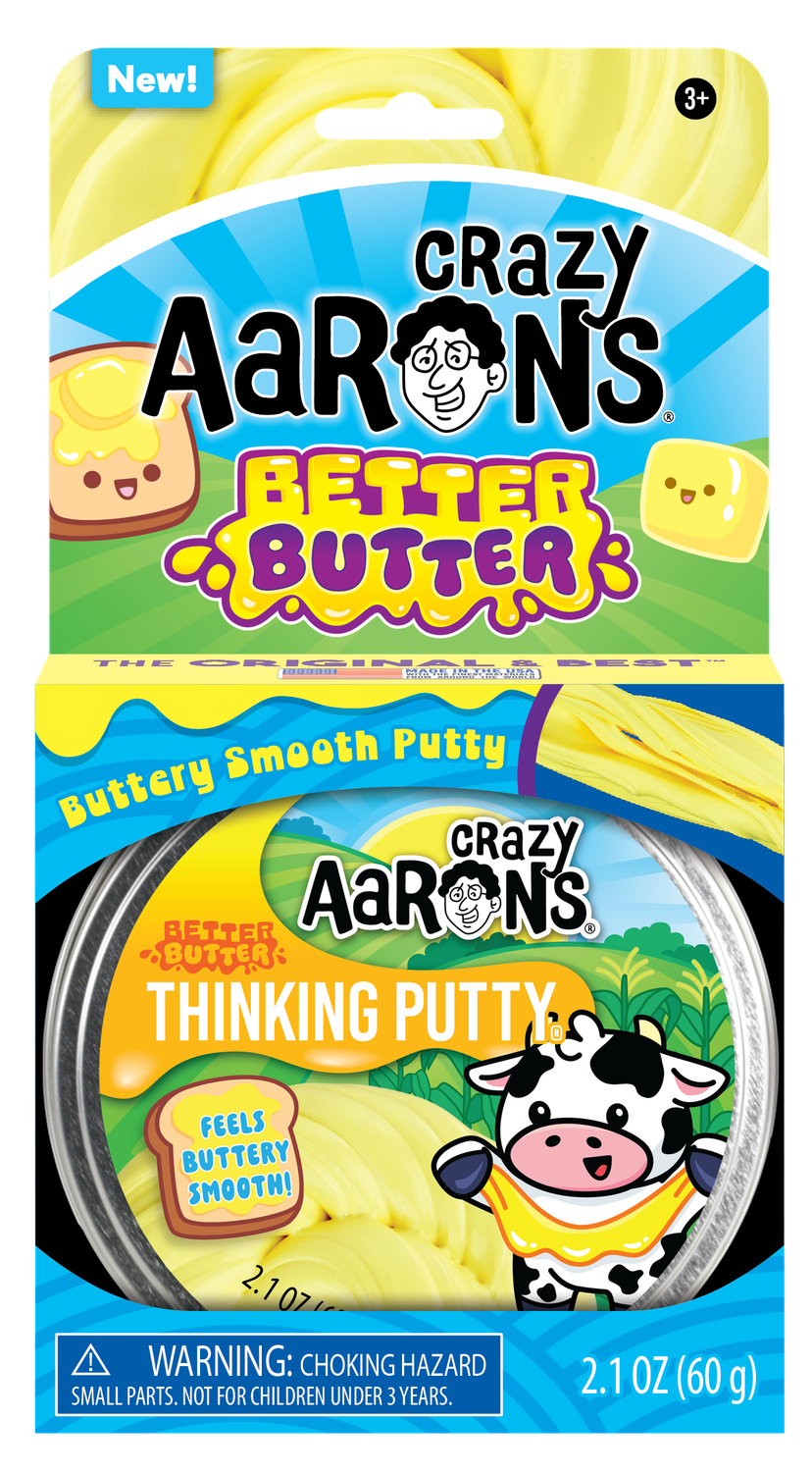 Crazy Aarons Thinking Putty Butter, Color: Better Butter
