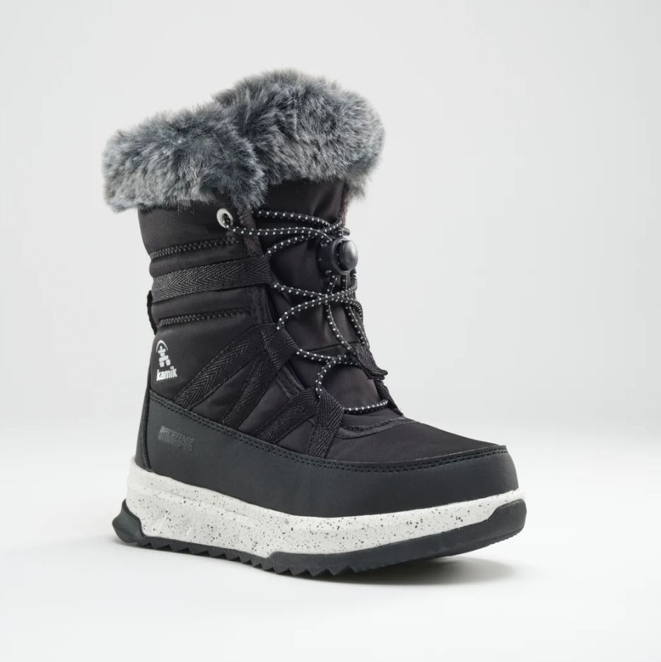 Kamik Stormy Fur Boot, Color: Black, Size: 11