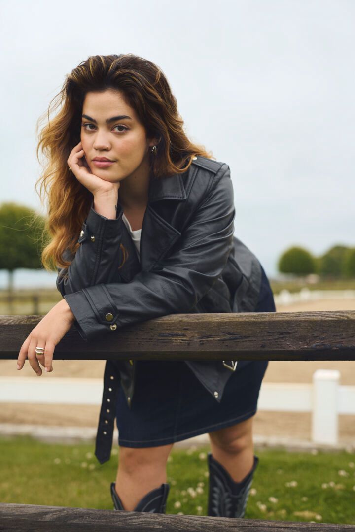 KCsuena Leather Jacket