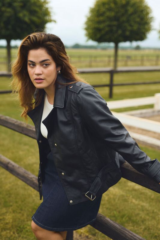 KCsuena Leather Jacket