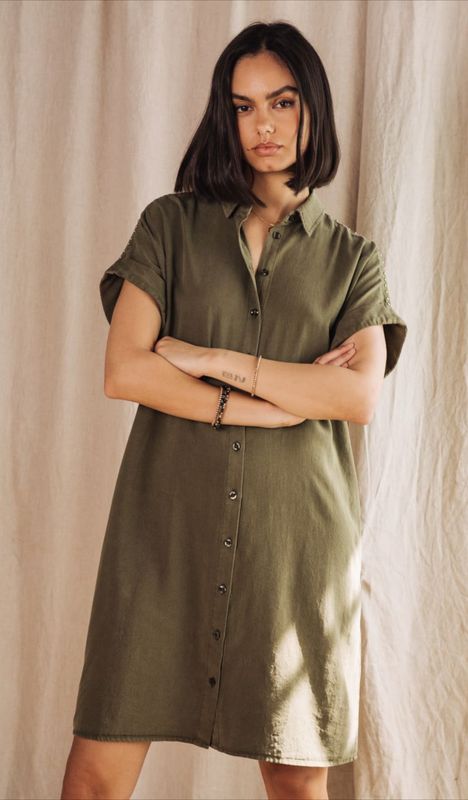Raffia Plain Jurk