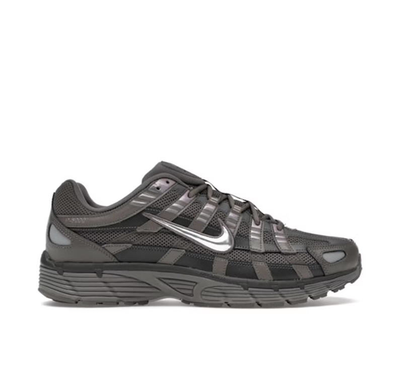 NIKE P-6000 CAVE STONE MEDIUM ASH FLAT PEWTER METALLIC SILVER