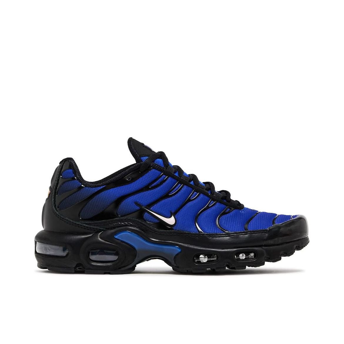 NIKE AIR MAX PLUS PREMIUM BLACK RACER BLUE