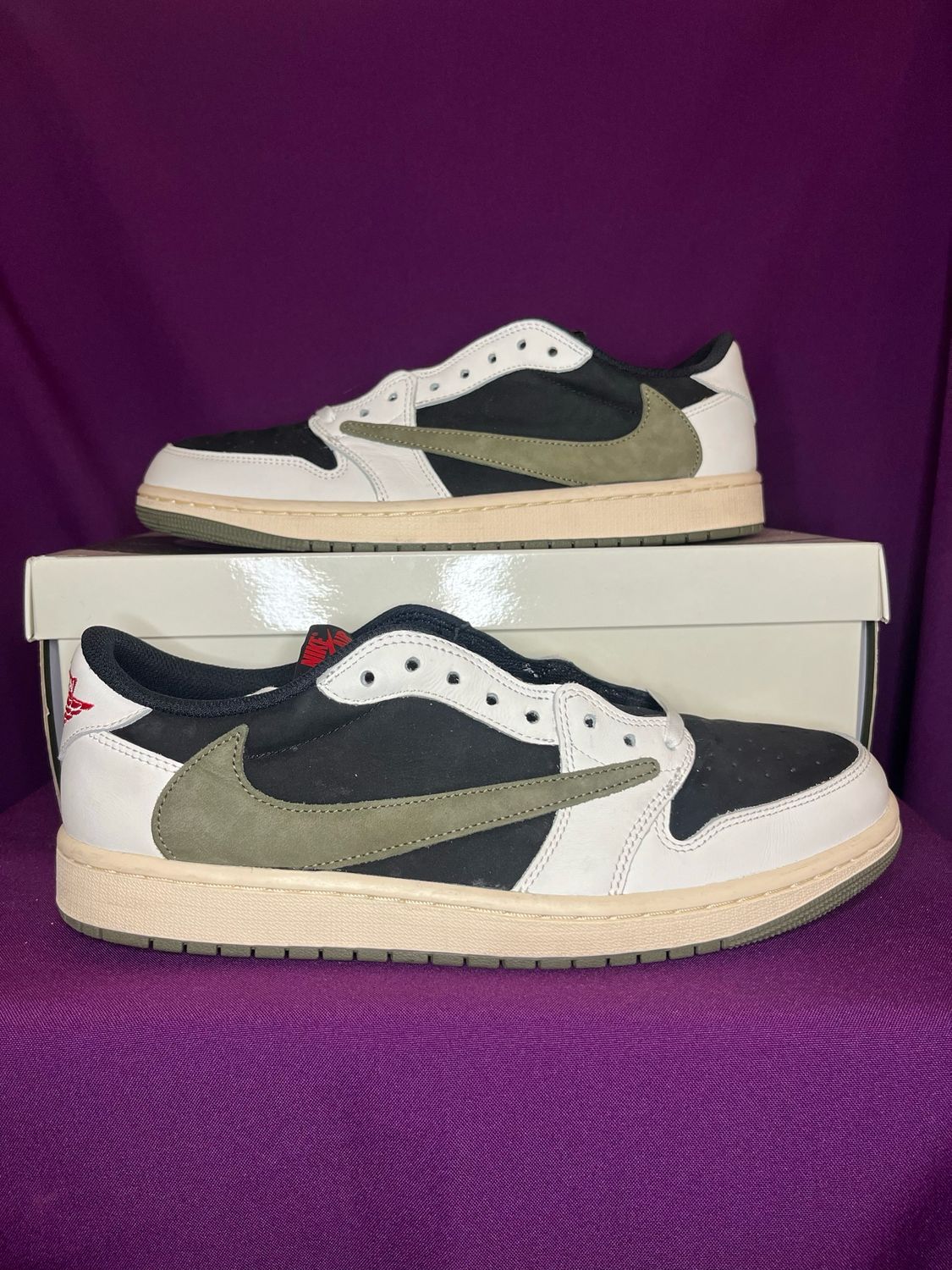 Jordan 1 Retro low OG SP Travis Scott/ Olive  Size Uk 10 VNDS
