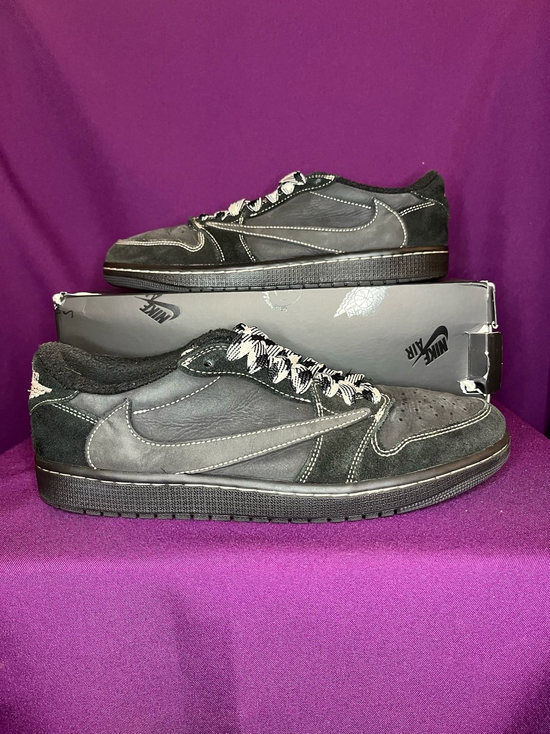 Jordan 1 Low OG SP x Travis Scott Black Phantom  UK 9