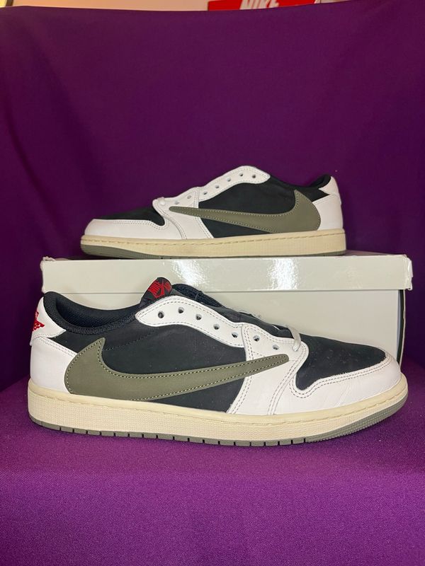 Jordan 1 Retro Low OG SP Travis Scott Olive UK Size 9.5 VNDS immaculate