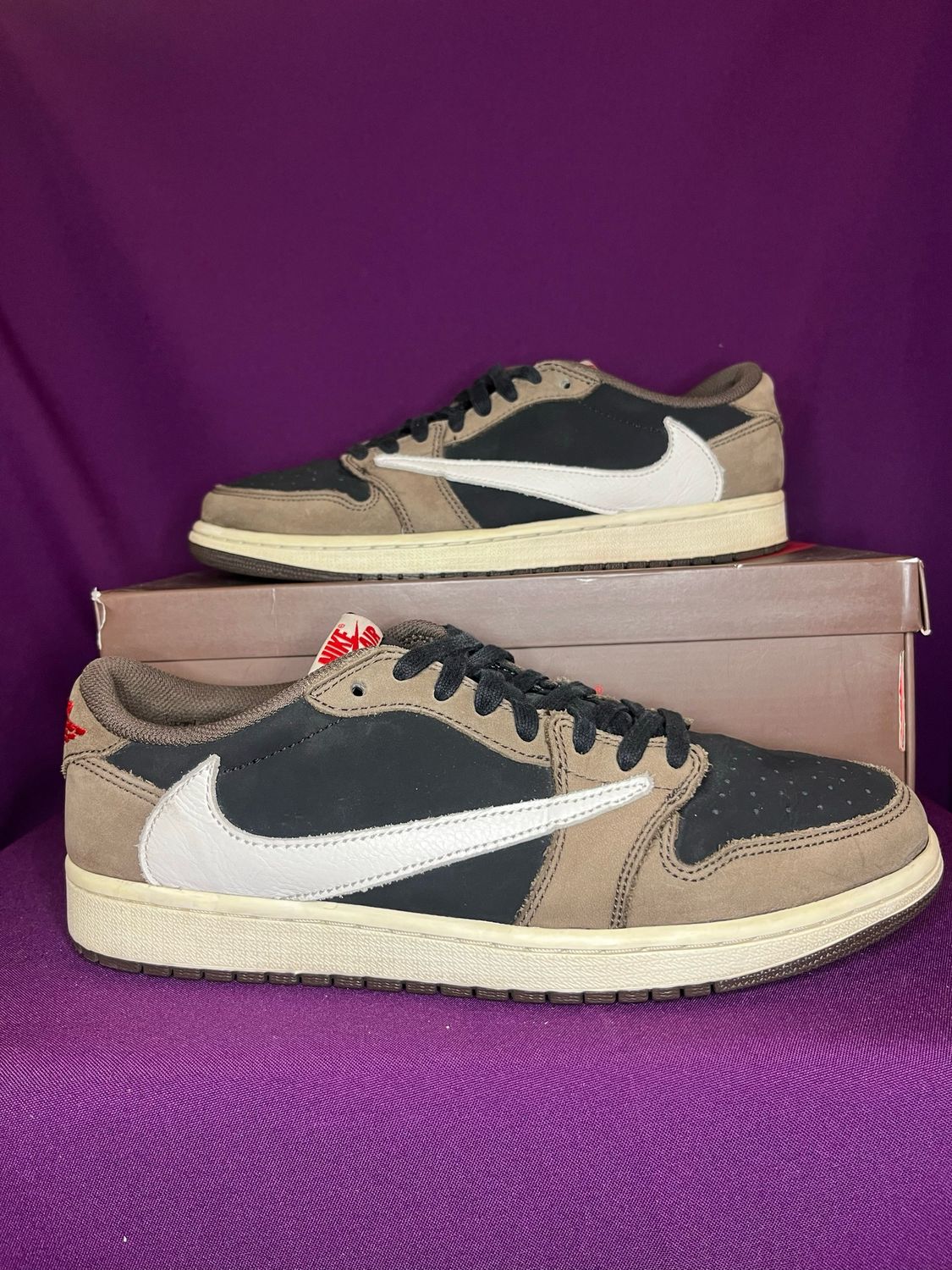 travis scott jordan 1 low OG mocha Sneakers Trainers size Uk 9