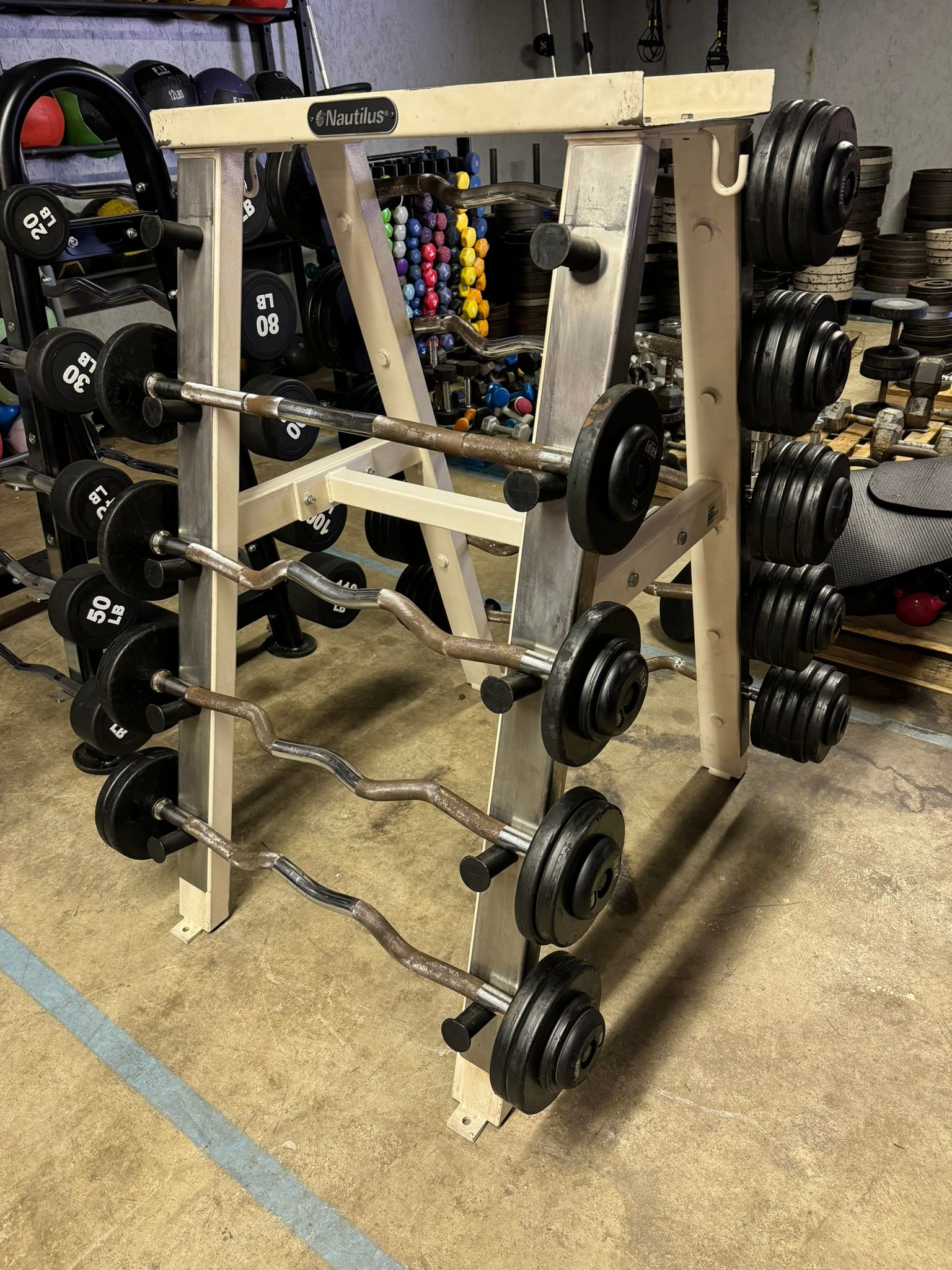 Fixed curl bars 30 to 110