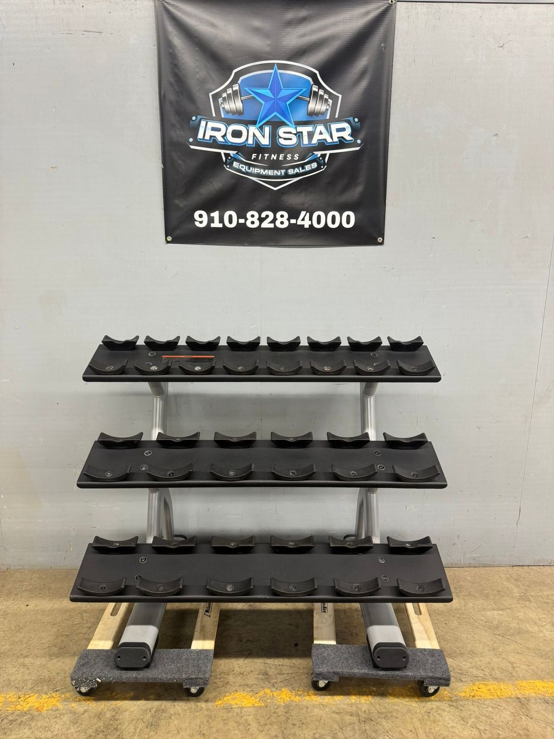 Precor Discovery Three Teir Dumbbell Rack