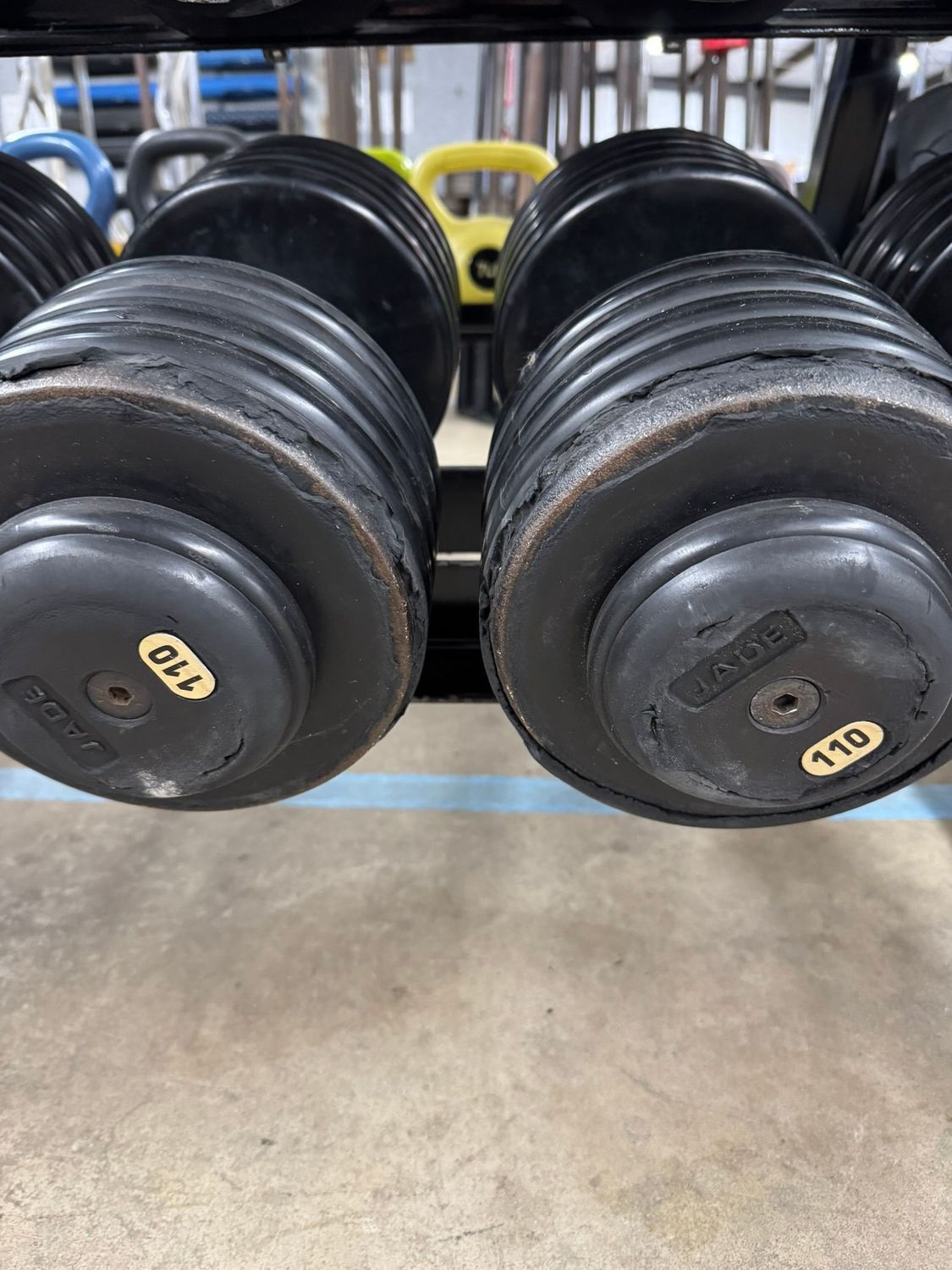 Jade 110lb Dumbbells