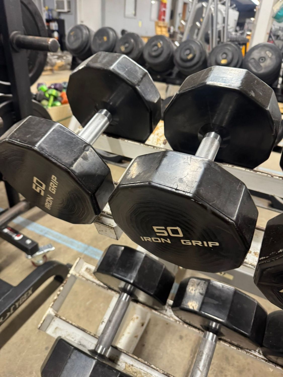 Iron Grip 50LB Dumbbell Pair