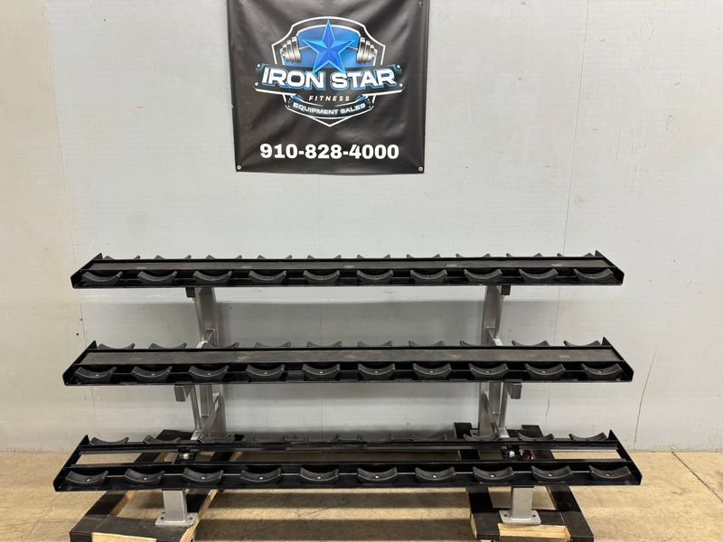 Hammer Strength Three Tier Dumbbell Rack