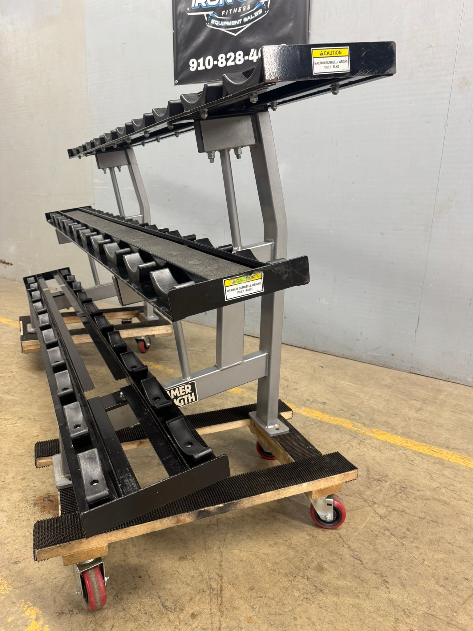 Hammer Strength Three Tier Dumbbell Rack