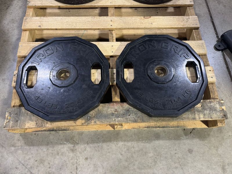 Iron Grip Urethane 45lb Grip Plates