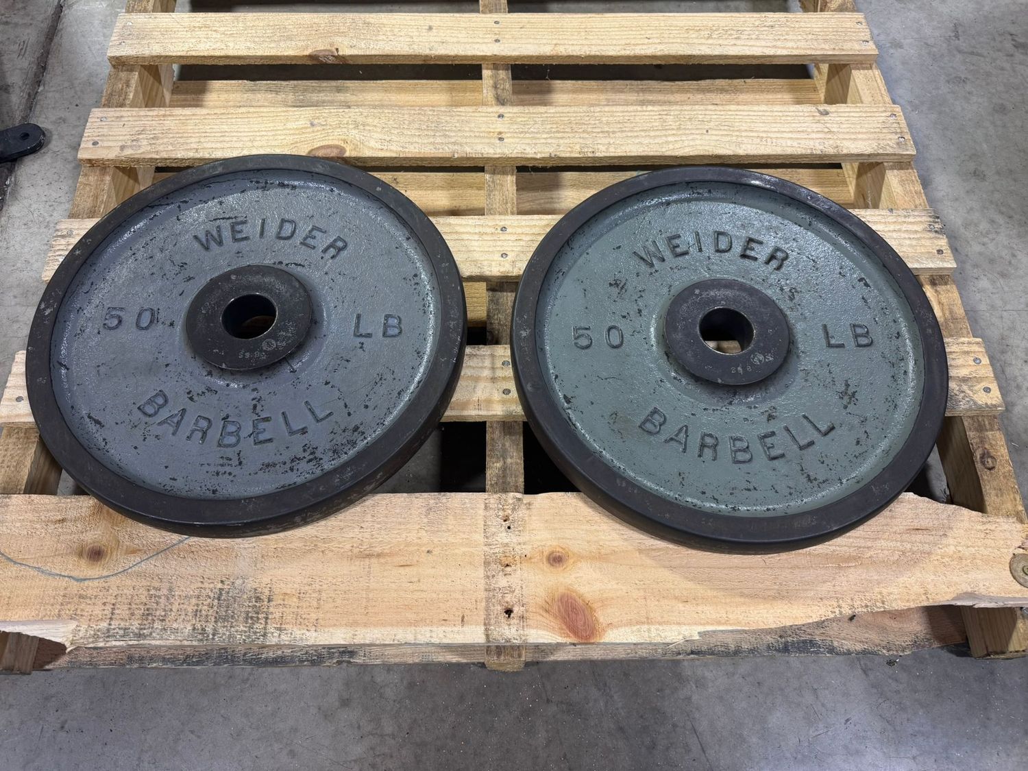 Vintage Weider 50lb Weight Plates