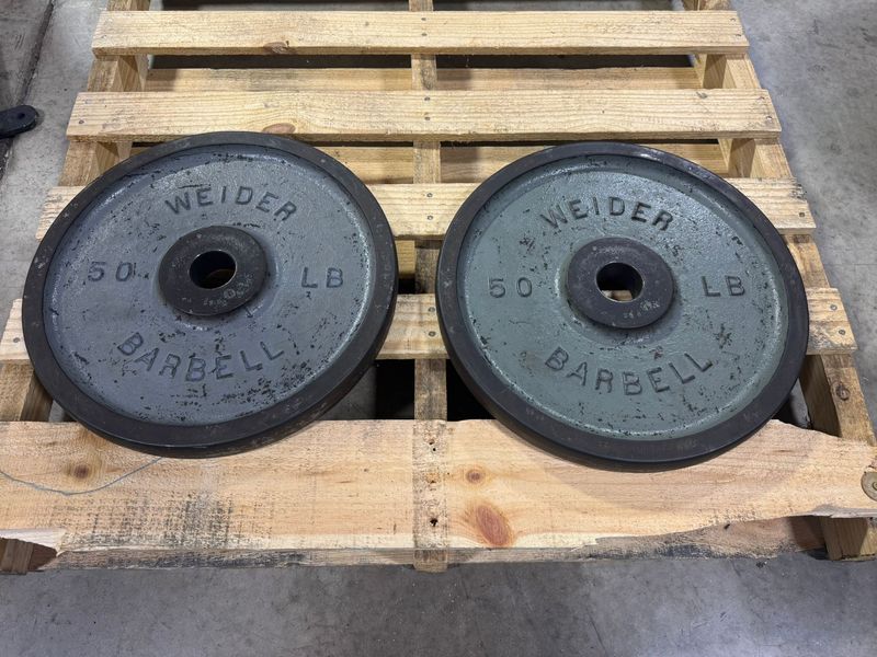 Vintage Weider 50lb Weight Plates