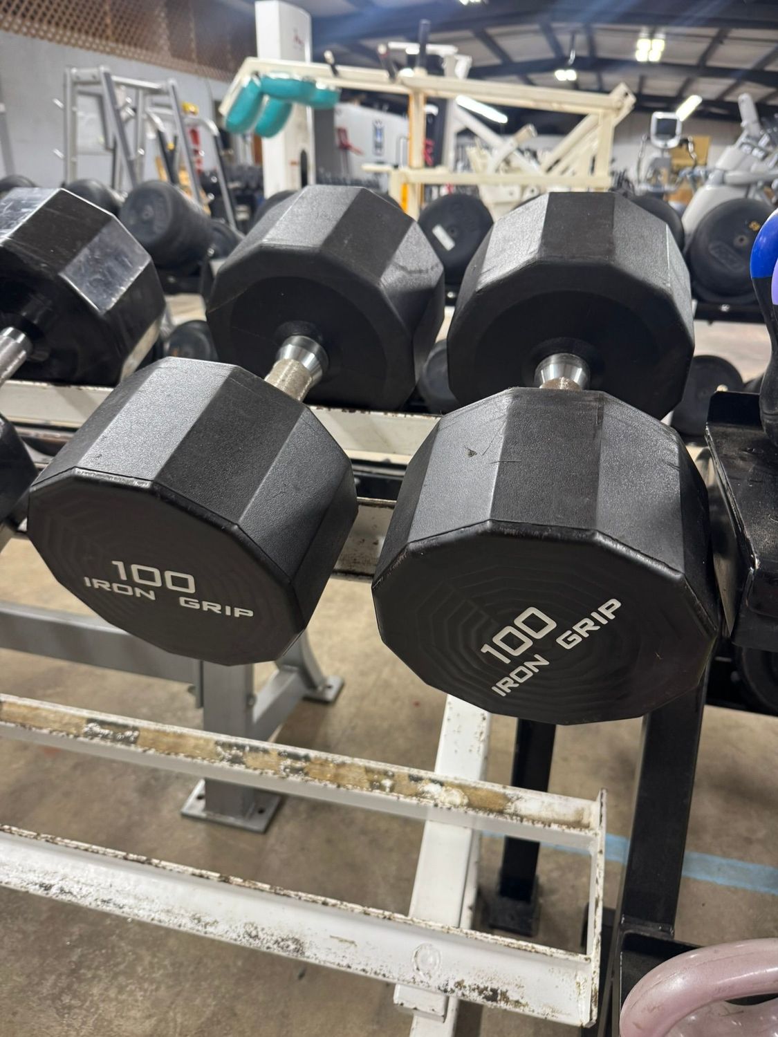 Iron Grip Dumbbells 100lb Pair