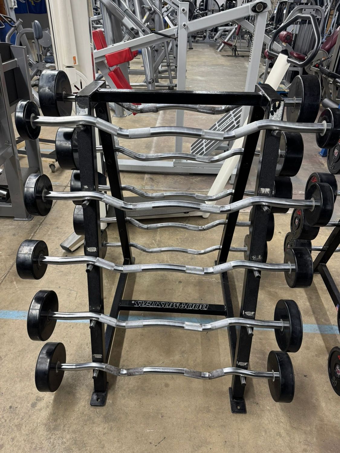 GP Ez Curl Bar Set 20-110 With Bodymasters Rack