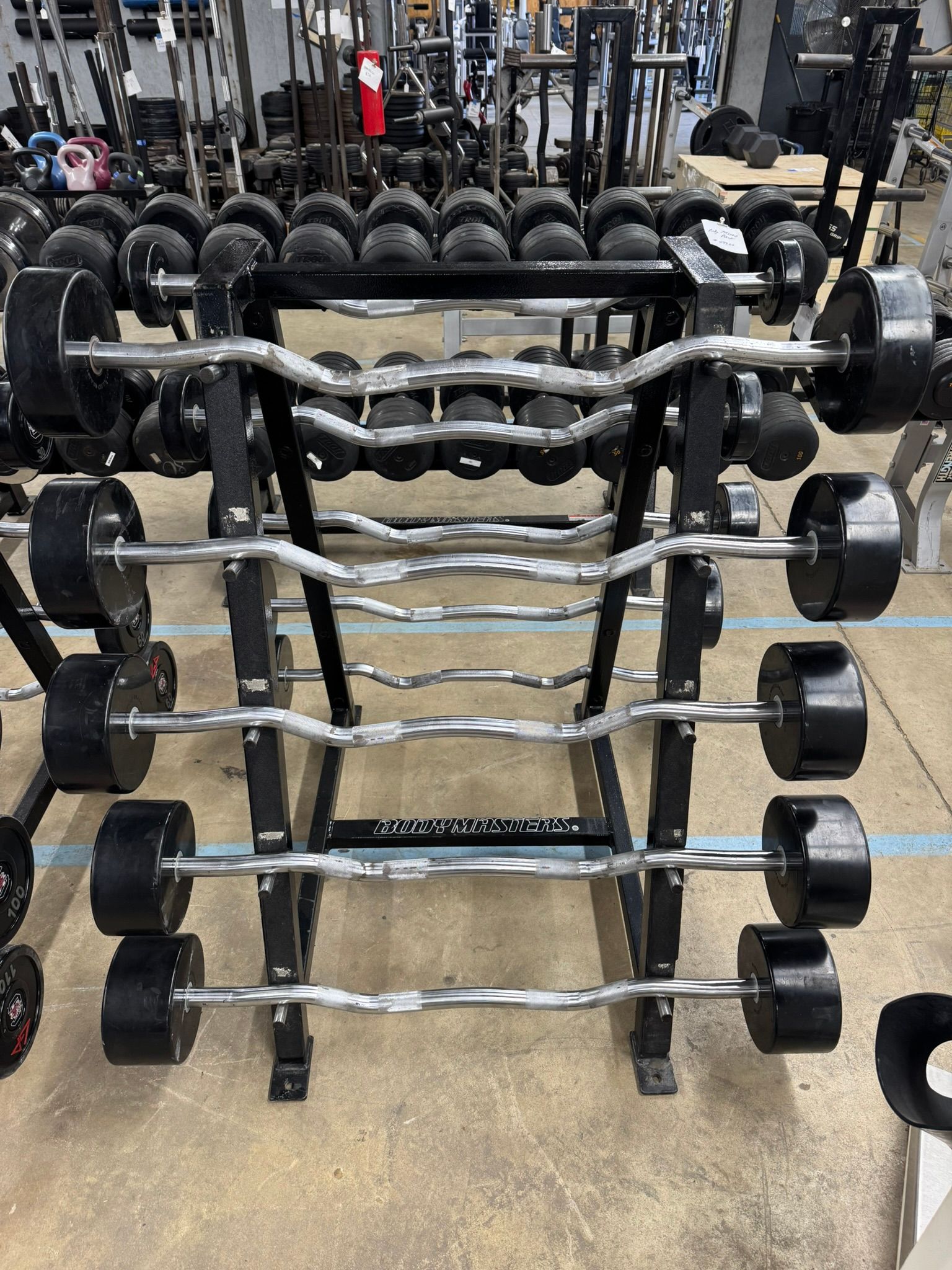 GP Ez Curl Bar Set 20-110 With Bodymasters Rack