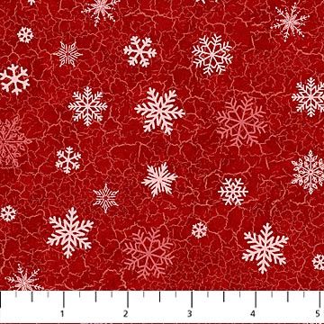 Beary Merry Christmas - Red - Snowflakes