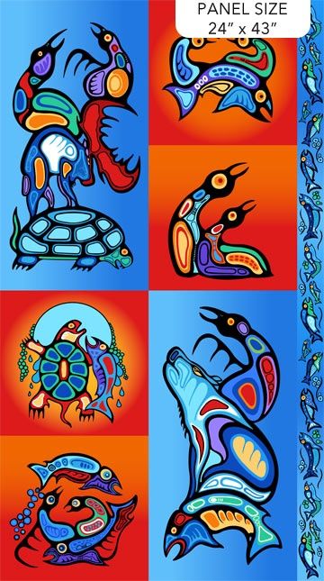 Sacred Earth - Blue Multi Panel