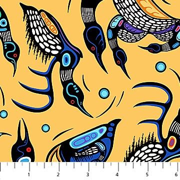 Sacred Earth - Yellow Multi Loons