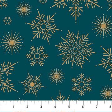 Sparkle snowflake teal