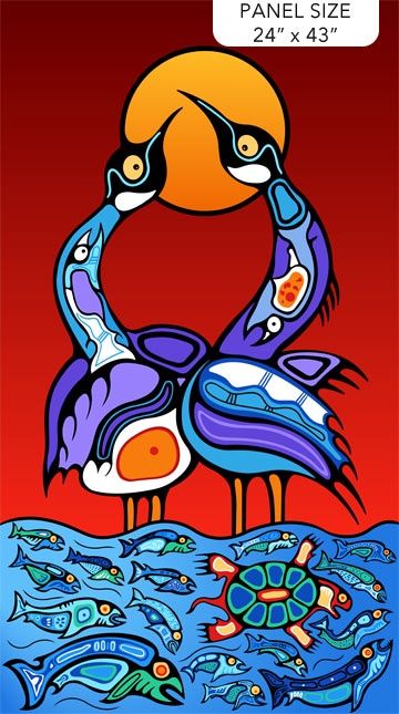 Sacred Earth - Red Multi Panel