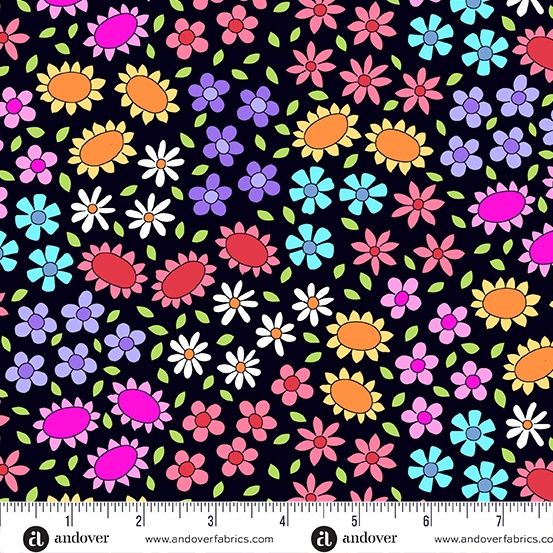 Flutter Bright Meadow - Black