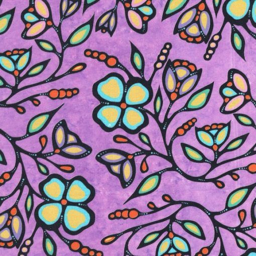 JT Ojibway Florals- lavendar