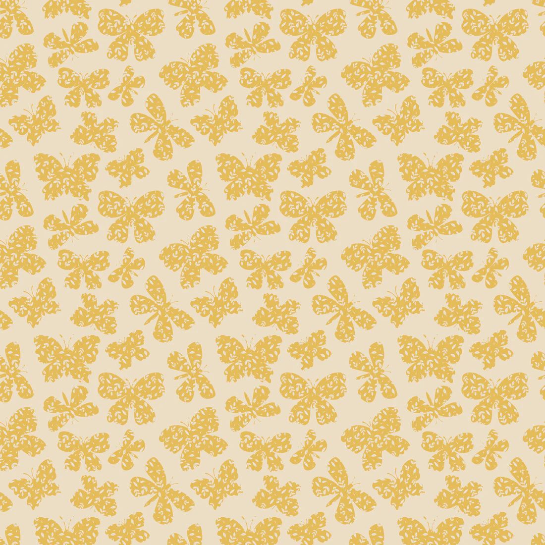 Painted Blossoms-yellow butterflies