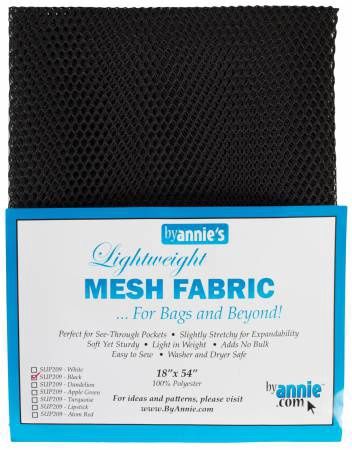 Mesh Fabric - Light Weight - Black