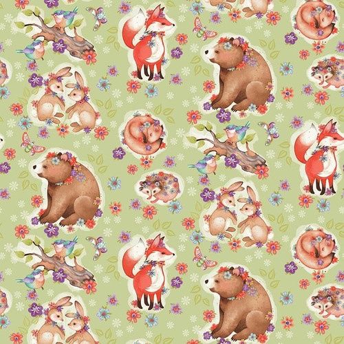 In the Thicket 8073-63 - Green Multi