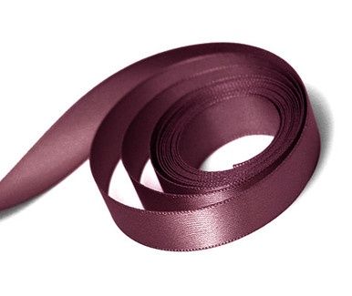 Burgundy 5/8 single face ribbon