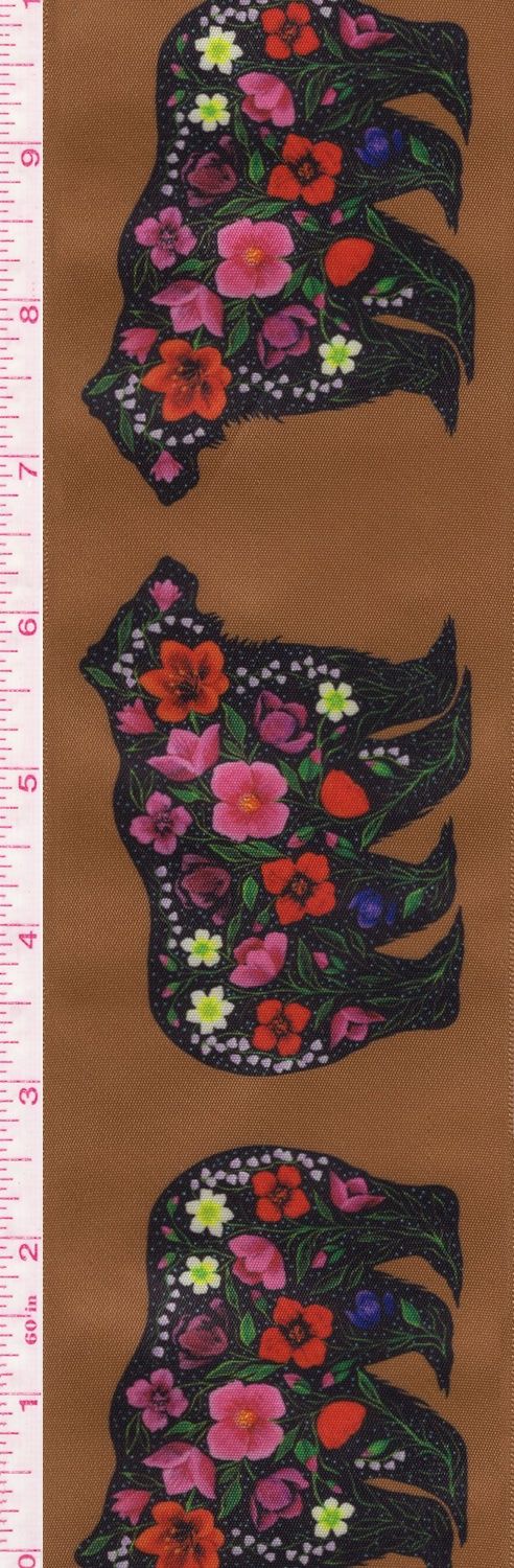 Brown 3” Ribbon - Life Is Beautiful