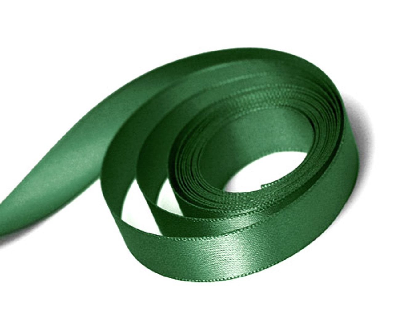 Forest Green 5/8 single Face Ribbon