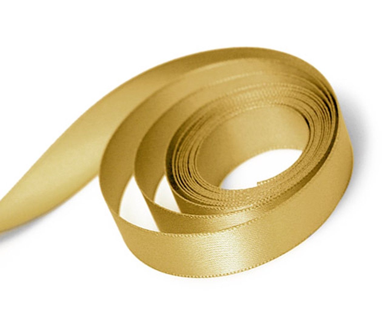 Hazelnut/Gold 5/8 Single Face Ribbon
