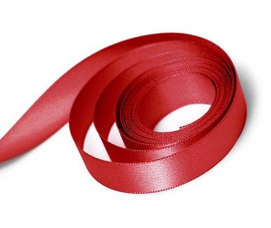Red 7/8 Single Face Ribbon