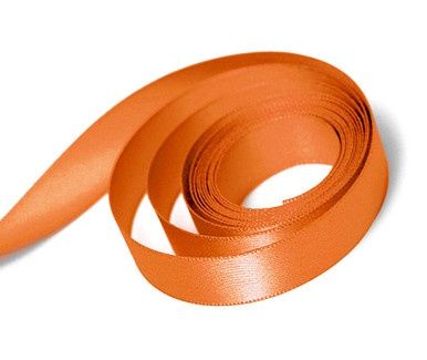 Torrid Orange 5/8 single face ribbon