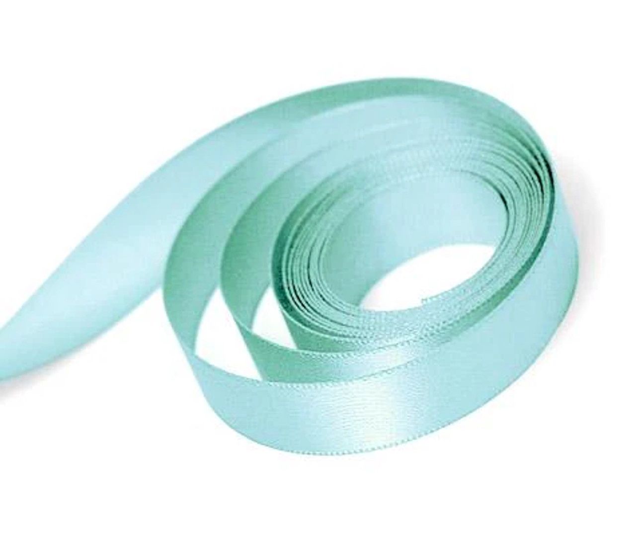 Aqua 1 1/2 Single Face Ribbon