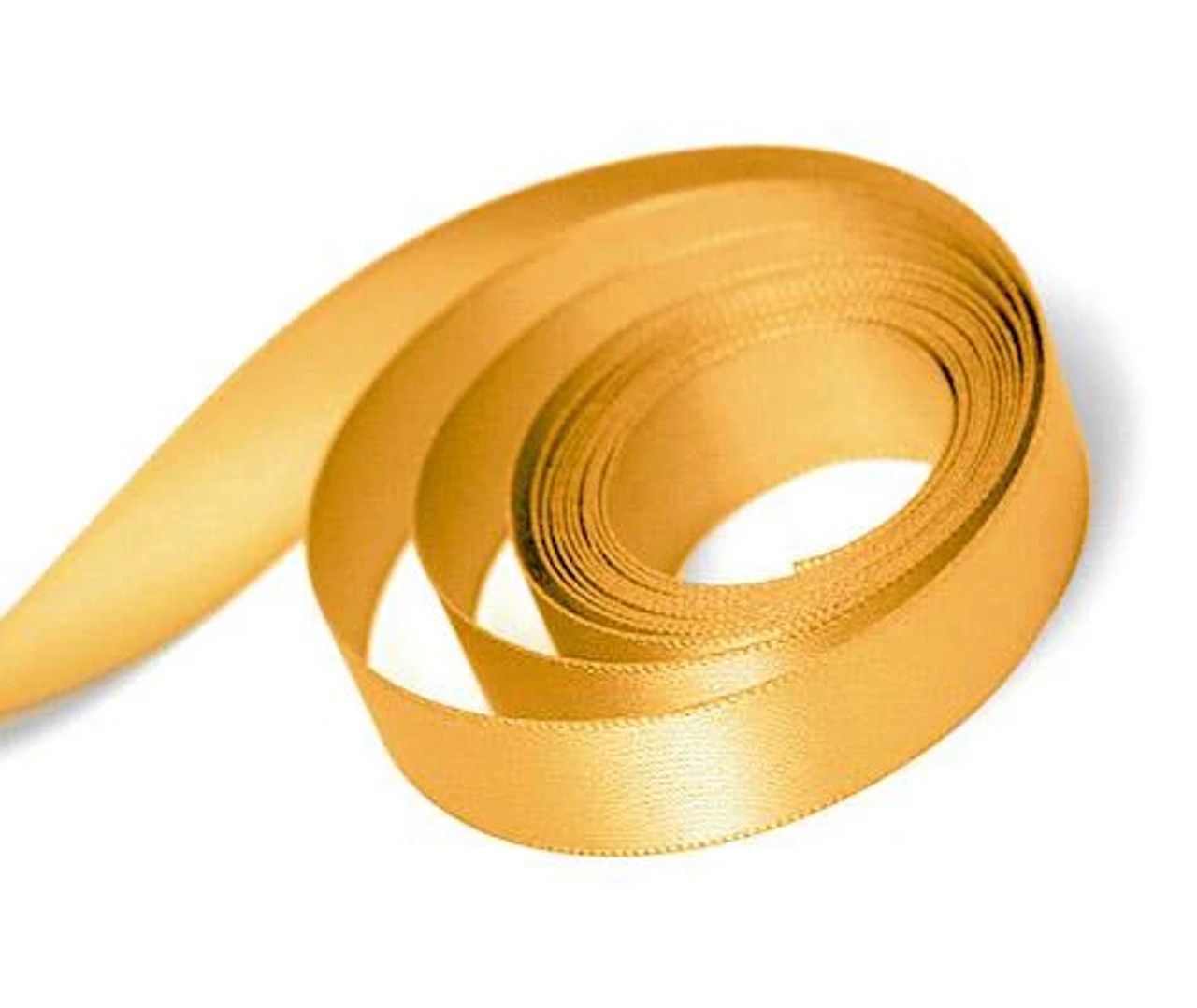 Gold 1 1/2 Single Face Ribbon