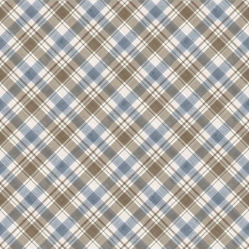 Wildwood Y4372-141 - Blue/Brown Plaid