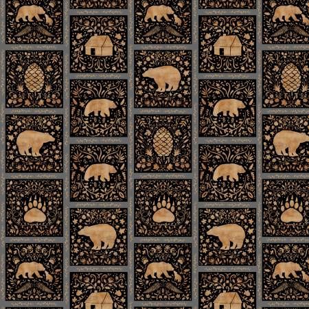 Crafted Cabin - Wood Stencil Tiles - Multi